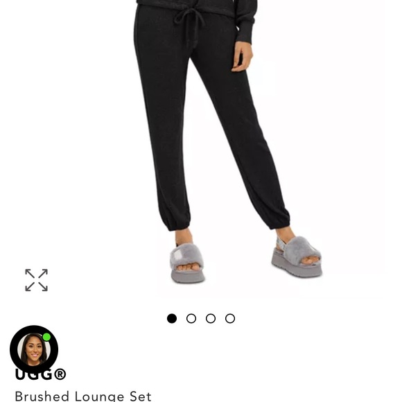 Ugg black 2 piece set pajama lounge wear - Picture 4 of 5